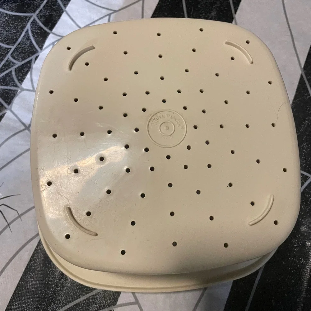 Vintage Tupperware Colander Strainer Kitchen Prep Produce‎ Washing Container